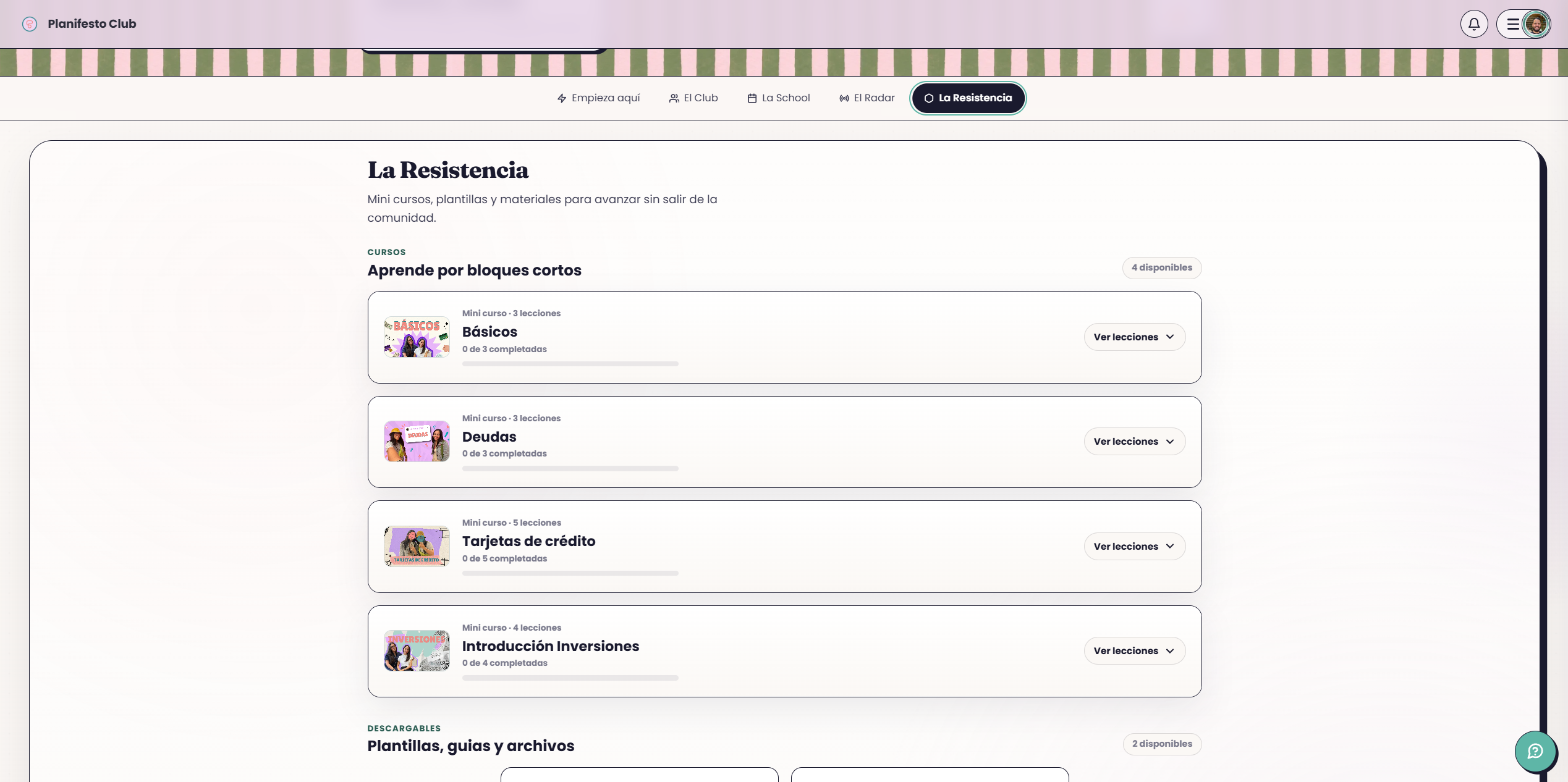 La School · mini cursos